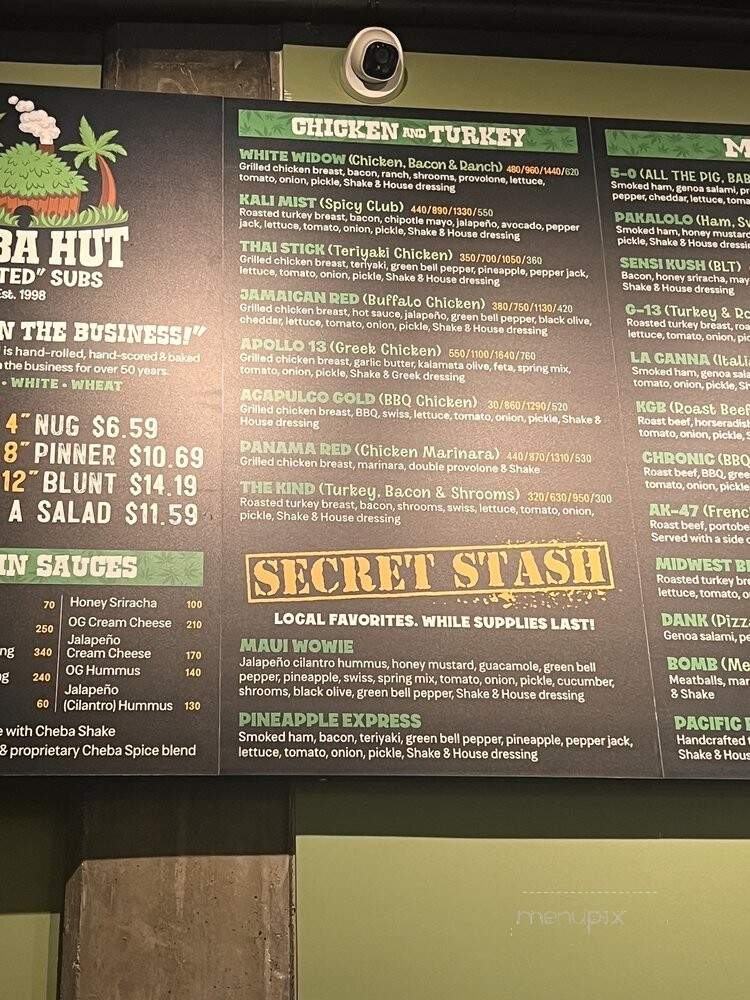 Cheba Hut Toasted Subs - Riverside, CA menu_pic