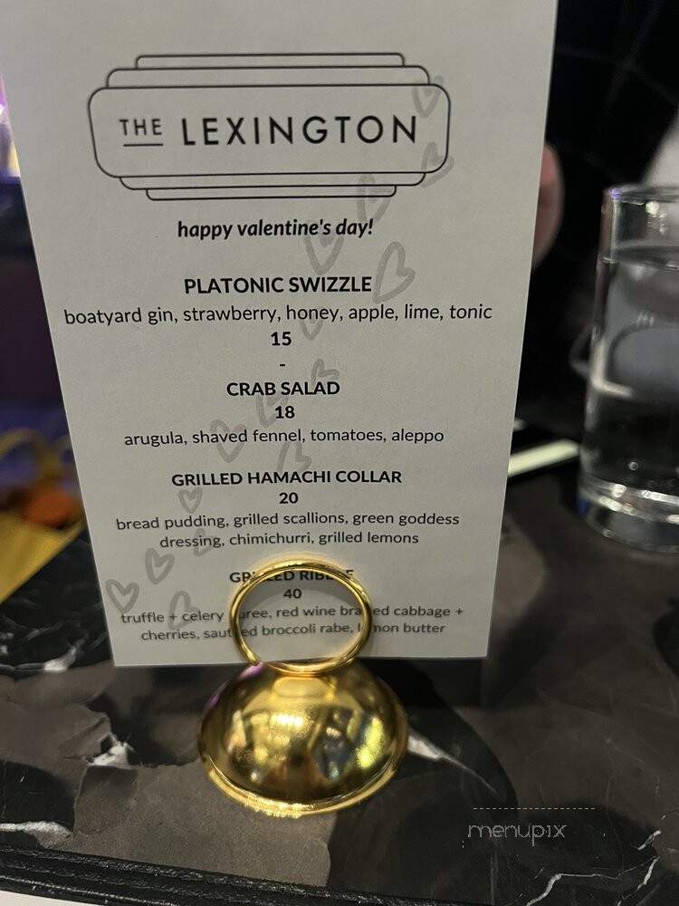 The Lexington - Cambridge, MA menu_pic
