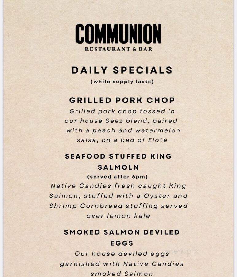 Communion Restaurant & Bar - Seattle, WA