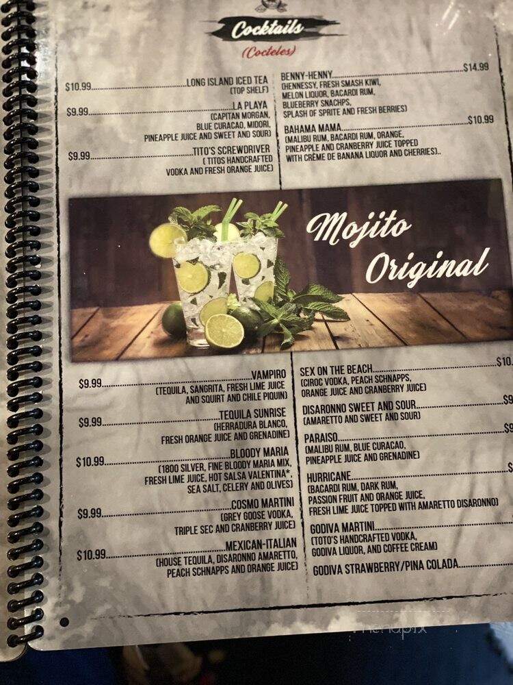 Mi Cozumel - Cincinnati, OH menu_pic