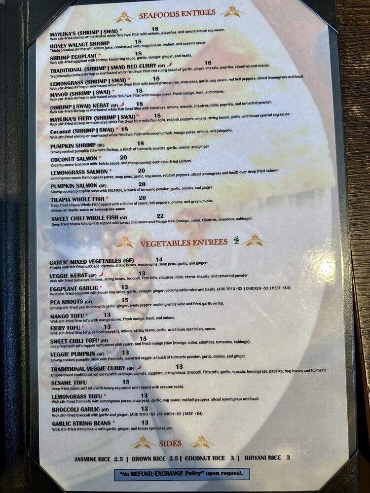 Aung MayLiKa - Benicia, CA menu_pic
