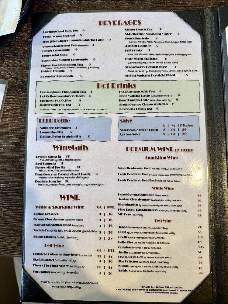 Aung MayLiKa - Benicia, CA menu_pic