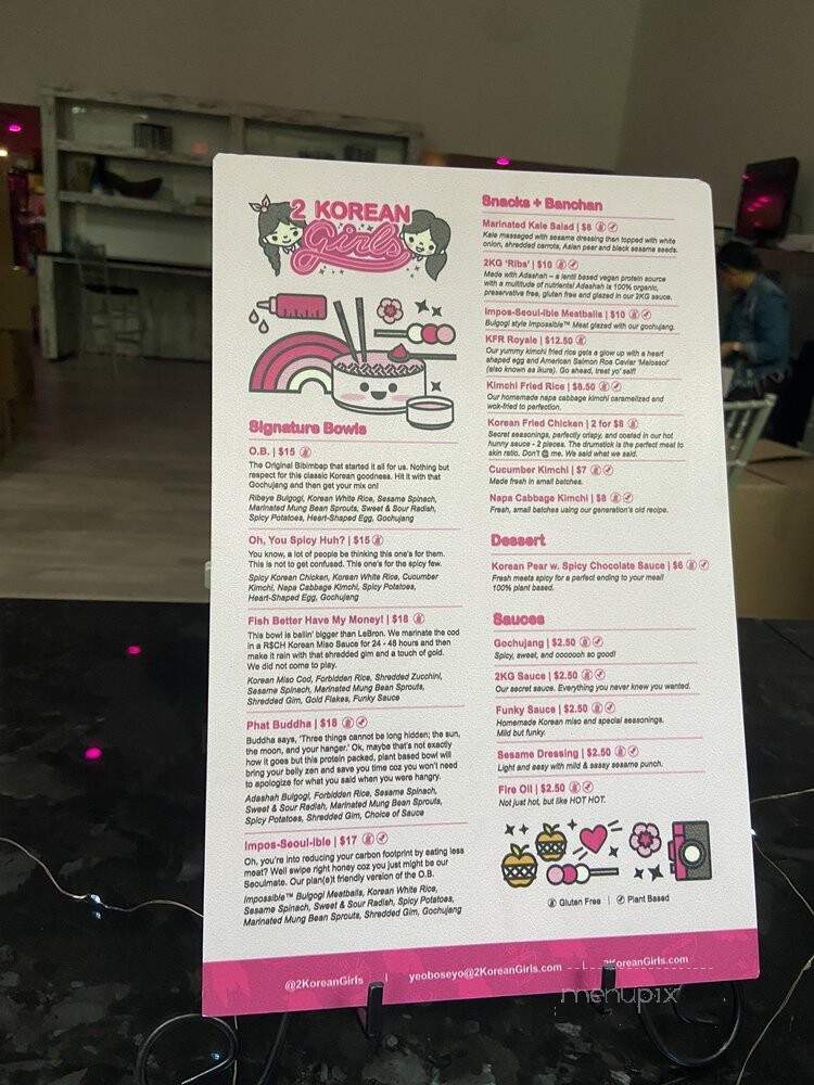 2 Korean Girls - Miami, FL menu_pic