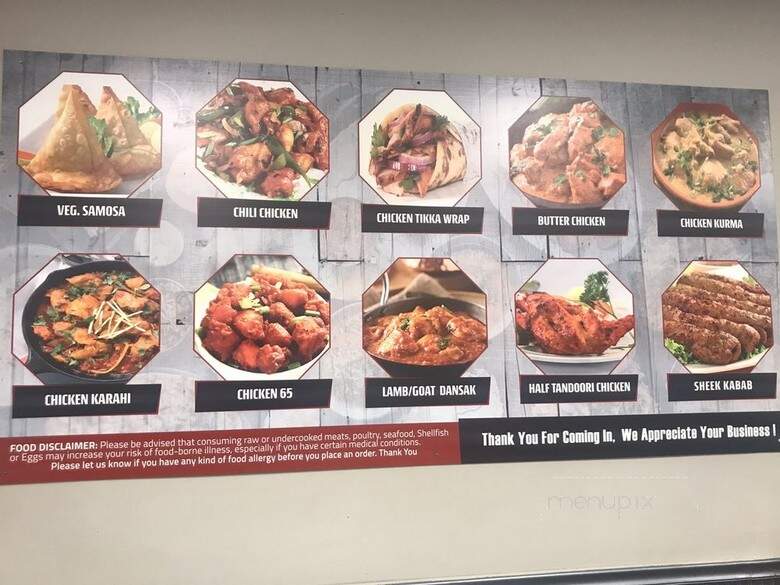 Madina Indian Restaurant - St. Clair Shores, MI menu_pic