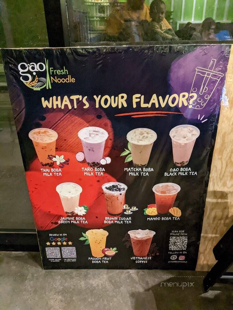 GAO Fresh Noodle - Cumming, GA menu_pic