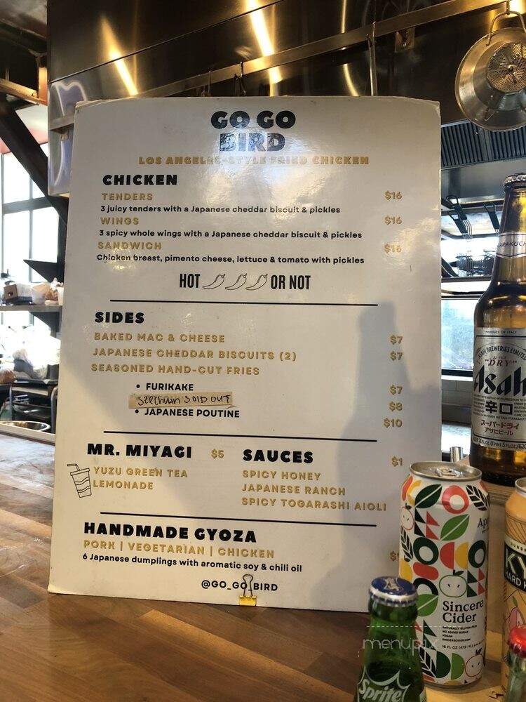 Go Go Bird - Los Angeles, CA menu_pic