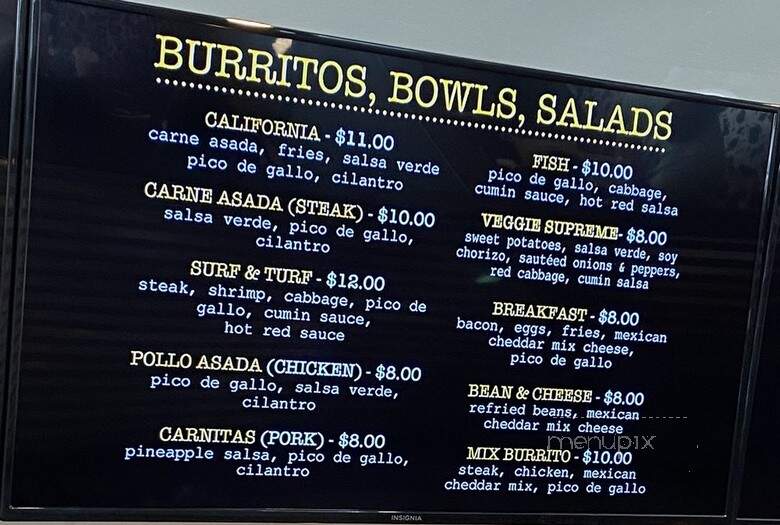 California Tacos - Middletown, DE menu_pic