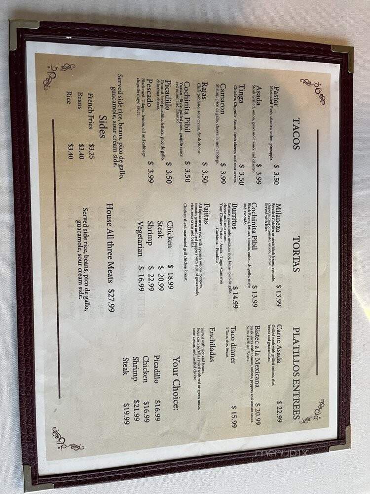 Fajitas House Grill - Arlington Heights, IL menu_pic