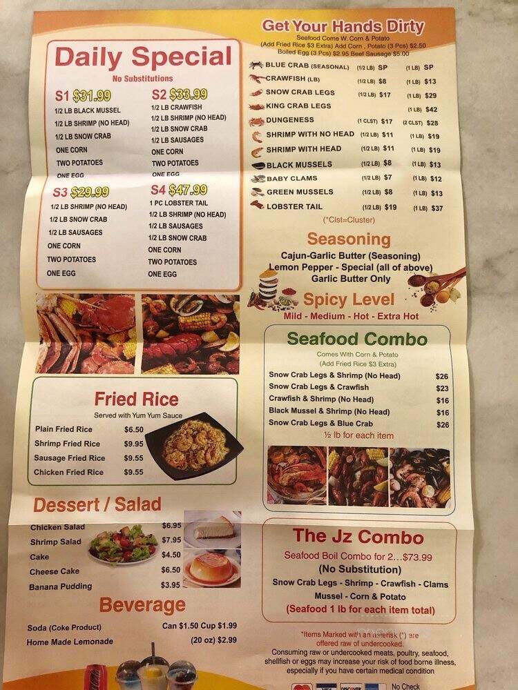 JZ Fish Wing - Englewood, NJ menu_pic