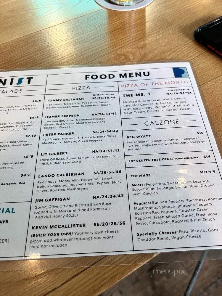 Protagonist Southend - Charlotte, NC menu_pic
