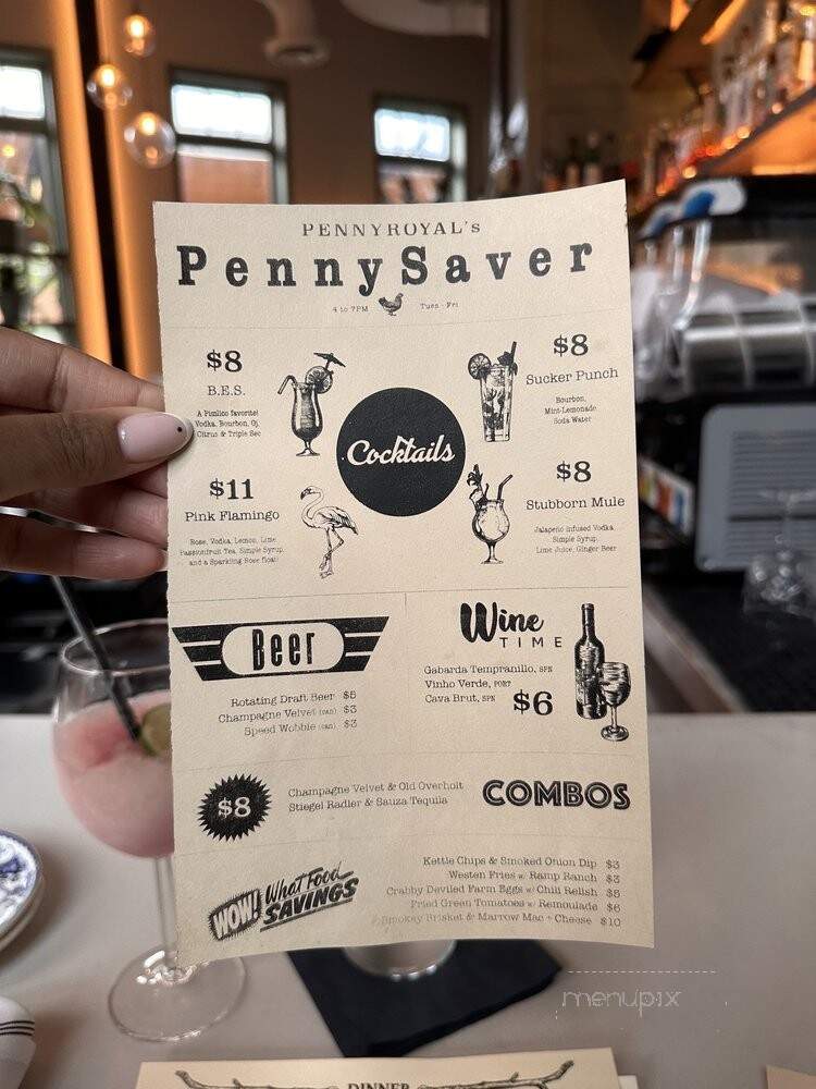 Pennyroyal Station - Mount Rainier, MD menu_pic