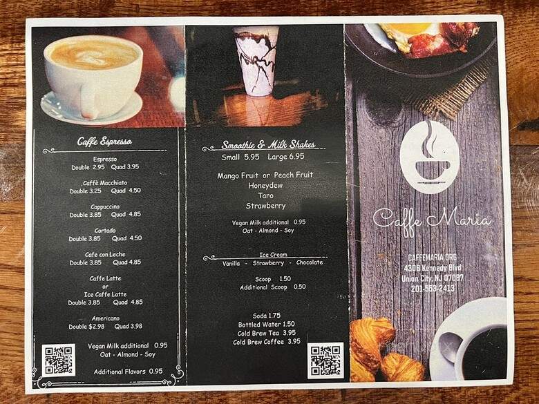 Caffe Maria - Union City, NJ menu_pic