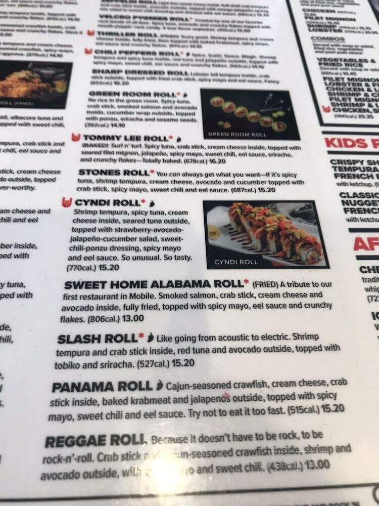 Rock n Roll Sushi - Bonaire, GA menu_pic