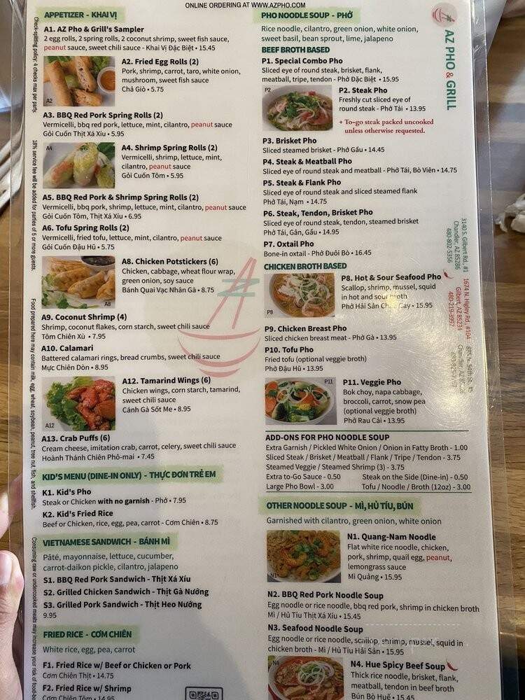 AZ Pho & Grill - Chandler, AZ