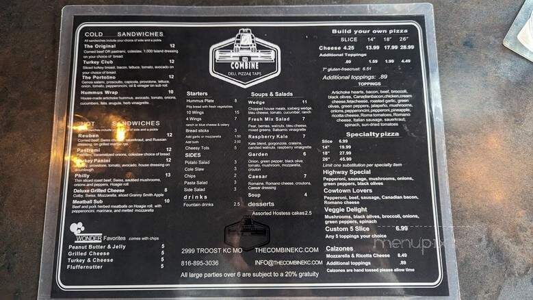 The Combine - Kansas City, MO menu_pic