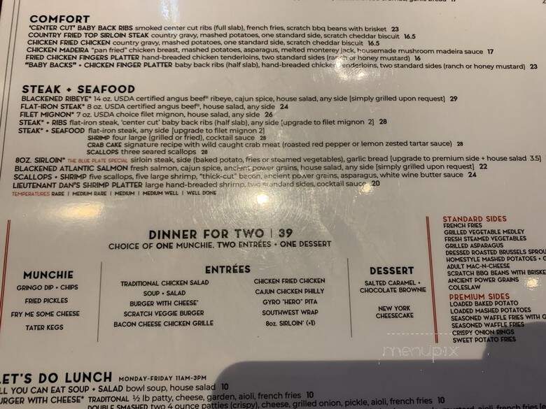 54th Street Restaurant & Drafthouse - Mansfield, TX menu_pic