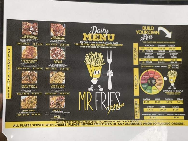 Mr Fries Man - Los Angeles, CA menu_pic