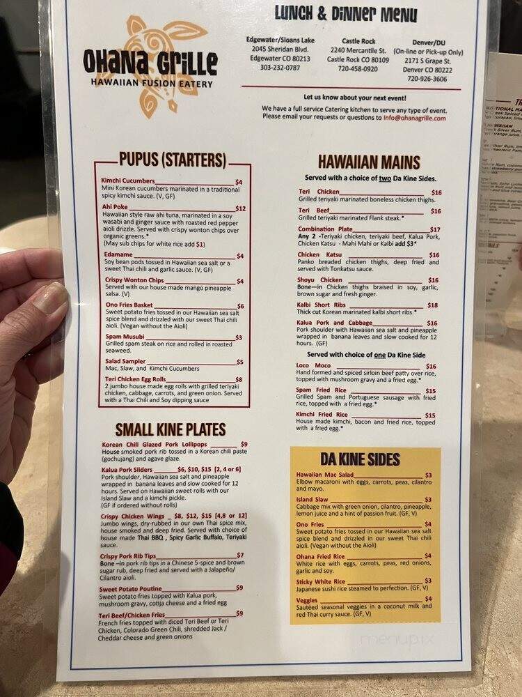 Ohana Grille - Castle Rock, CO menu_pic