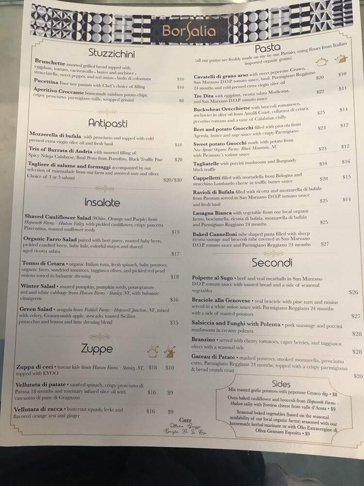 Borsalia - Brooklyn, NY menu_pic