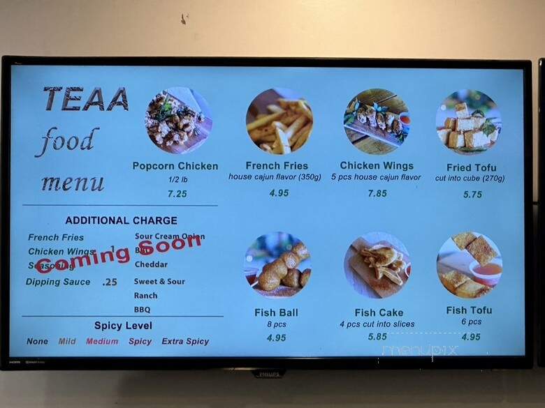 TEAA - West Covina, CA menu_pic