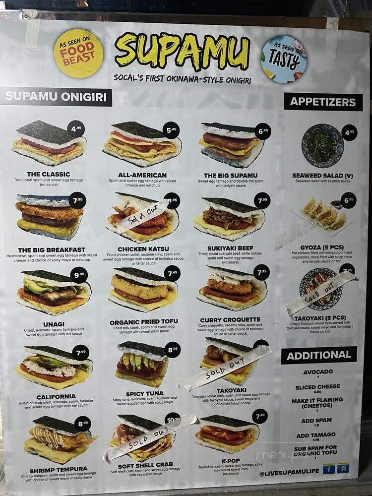 Supamu - Los Angeles, CA menu_pic
