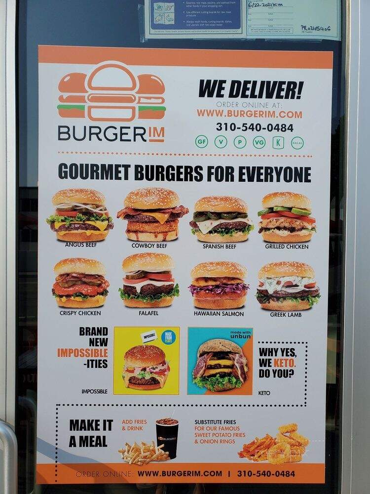 BurgerIM - Redondo Beach, CA menu_pic