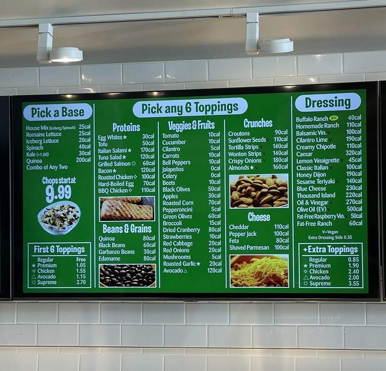 Chop Stop - Temecula, CA menu_pic