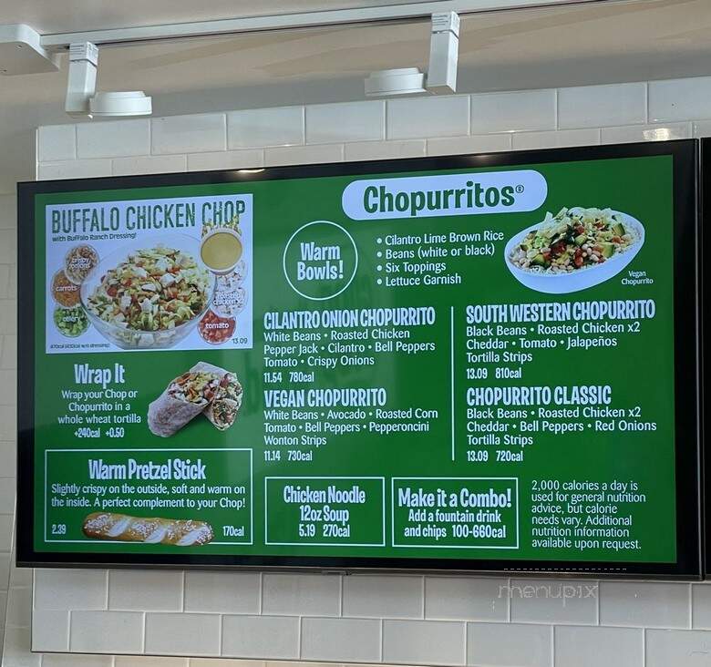 Chop Stop - Temecula, CA menu_pic