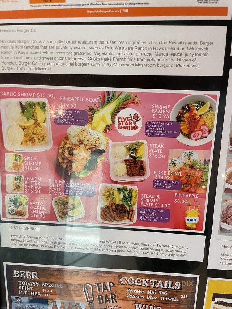 Waikiki Food Hall - Honolulu, HI menu_pic