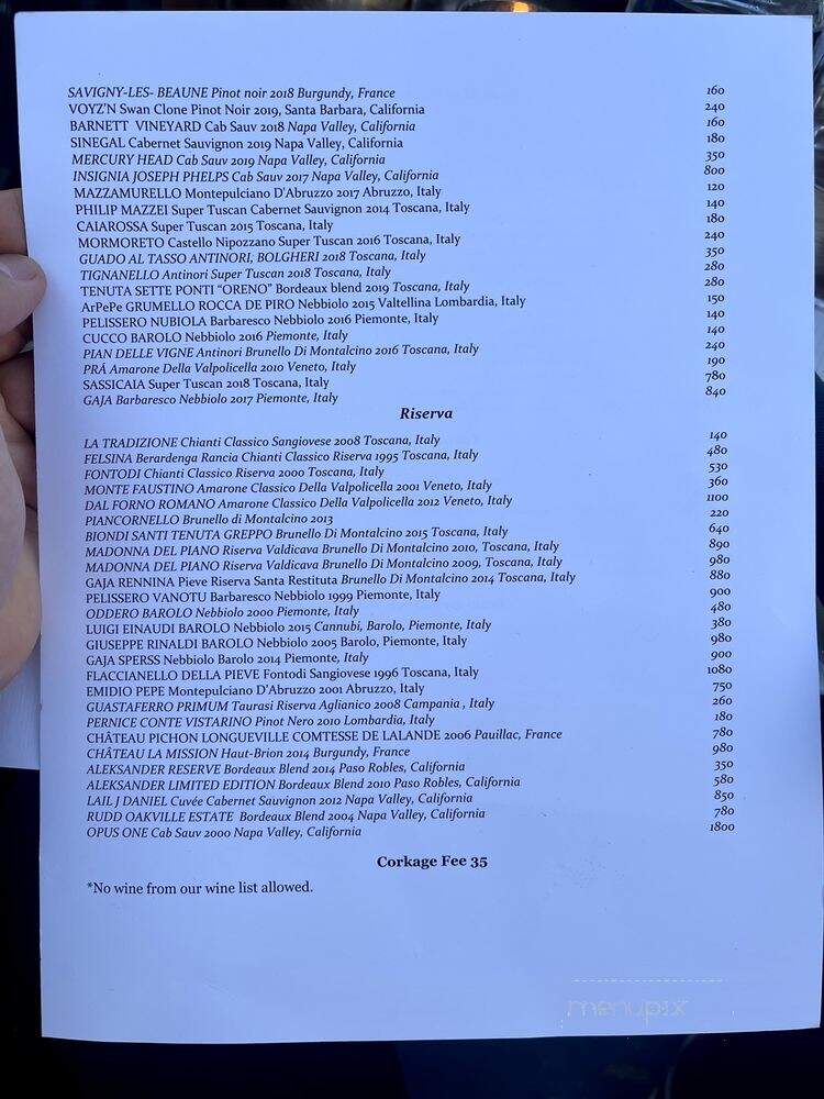 Nando Trattoria Manhattan Beach - Manhattan Beach, CA menu_pic
