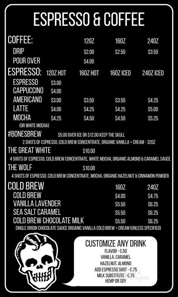 Rad Coffee - Covina, CA menu_pic