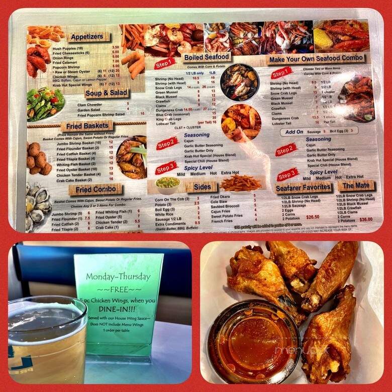 The Krab Hut - Columbia, SC menu_pic