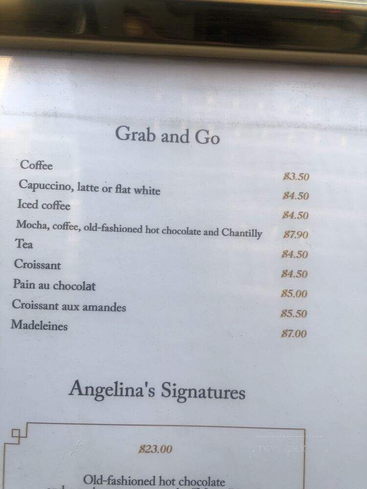 Angelina Paris - New York, NY menu_pic