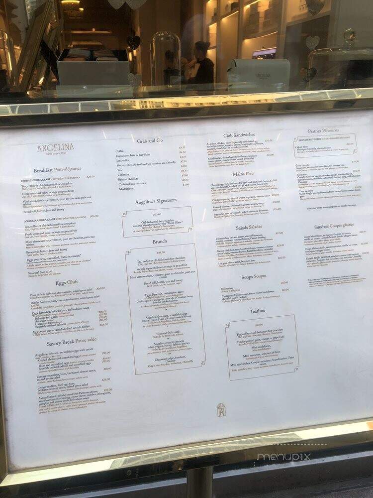 Angelina Paris - New York, NY menu_pic