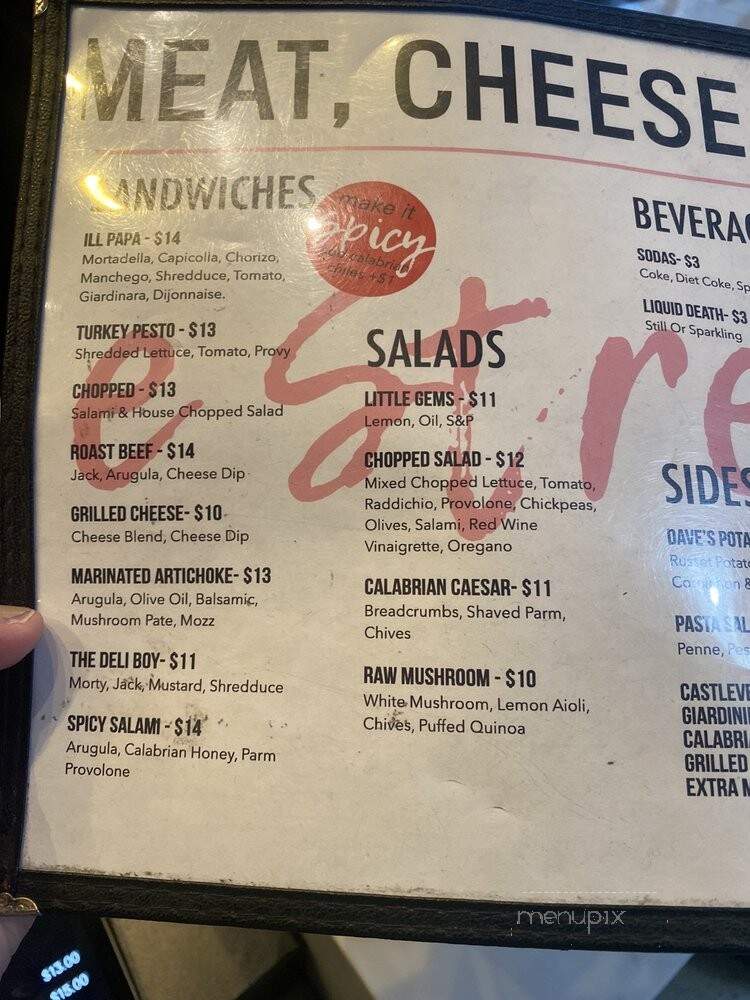 E Stretto - Los Angeles, CA menu_pic