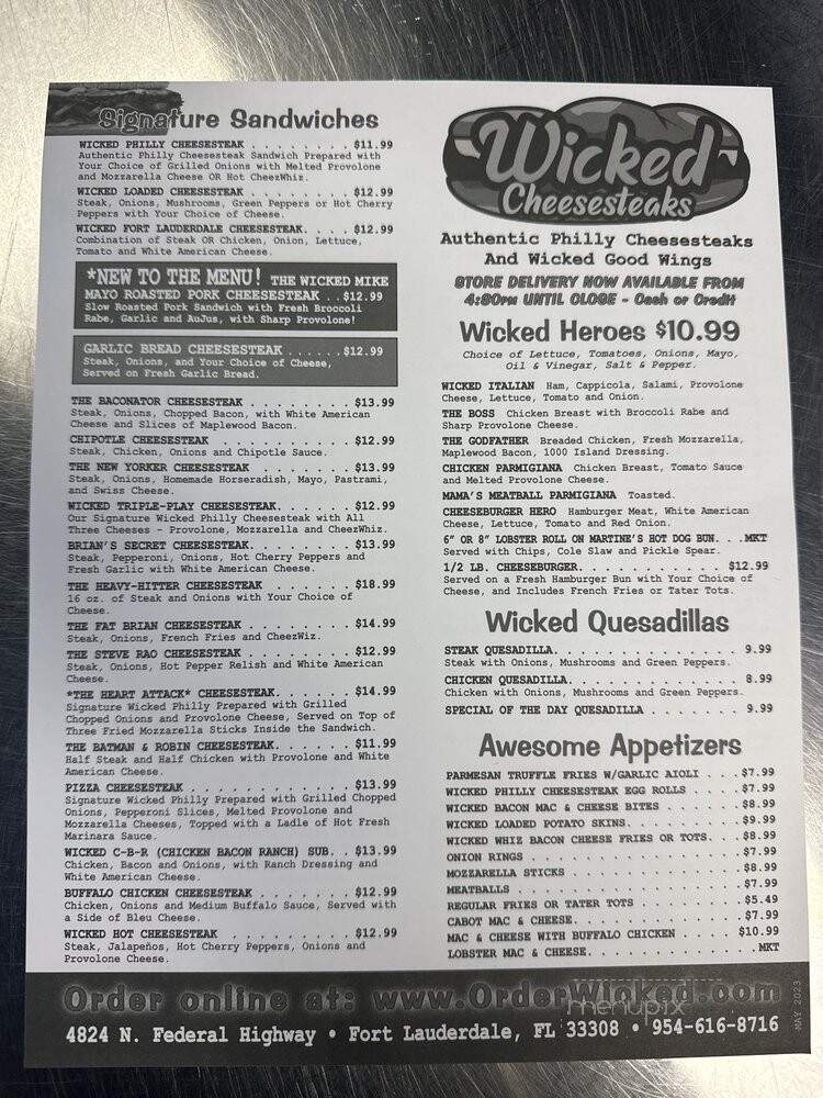 Wicked Cheesesteaks Pizza & Wings - Fort Lauderdale, FL