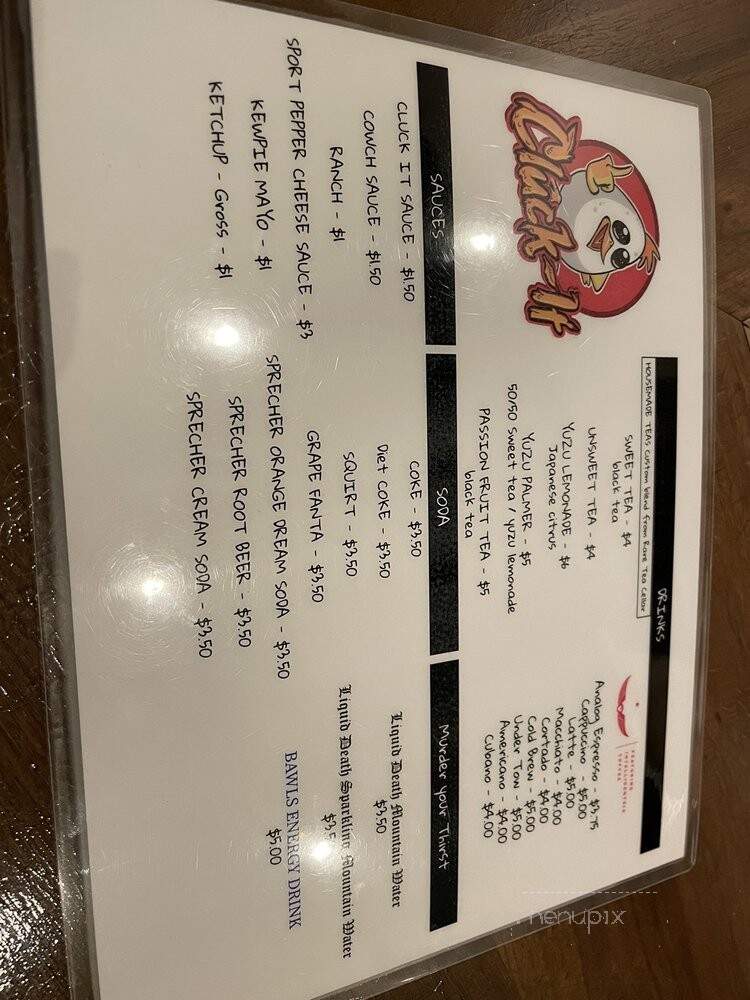 Cluck It - Chicago, IL menu_pic