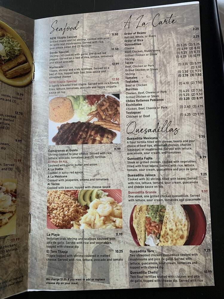 El Patio - Kirksville, MO menu_pic