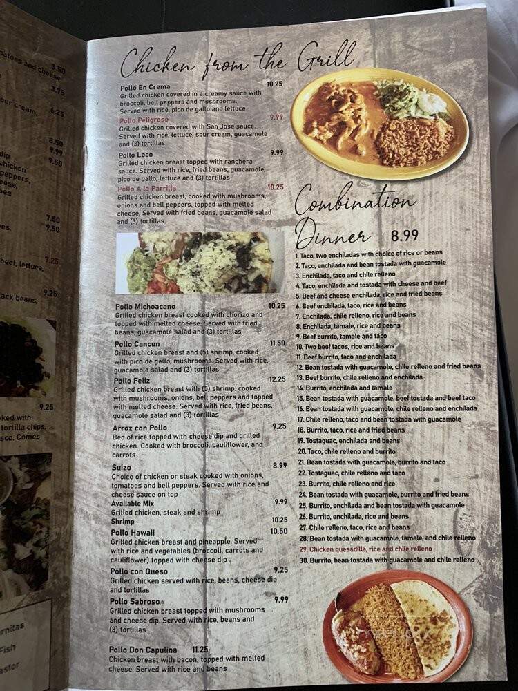 El Patio - Kirksville, MO menu_pic