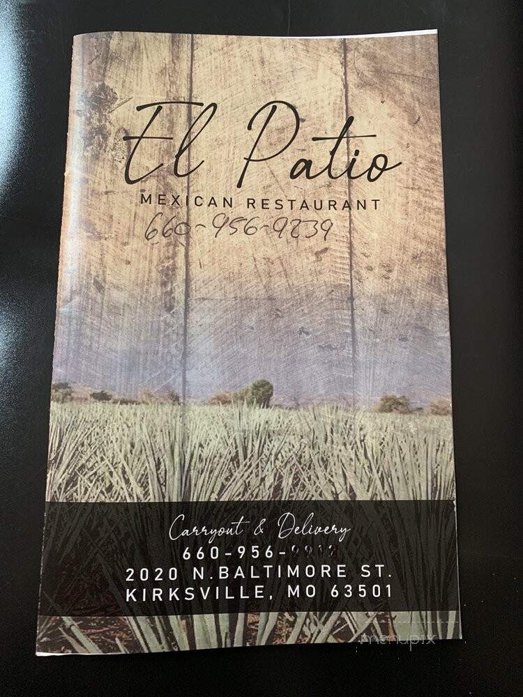 El Patio - Kirksville, MO menu_pic
