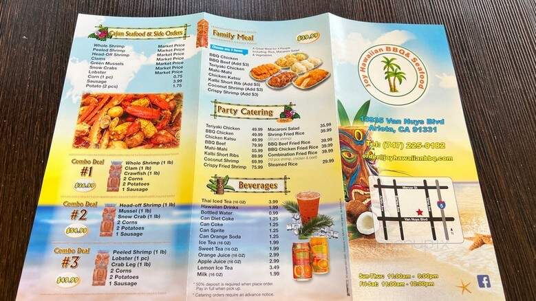 Joy Hawaiian BBQ - Los Angeles, CA menu_pic