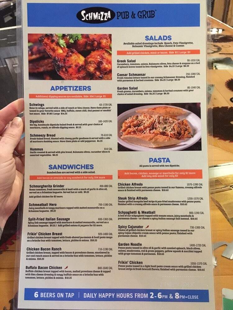 Schmizza Pub & Grub - Portland, OR menu_pic