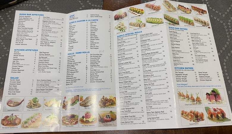 Timi Sushi - Syosset, NY menu_pic