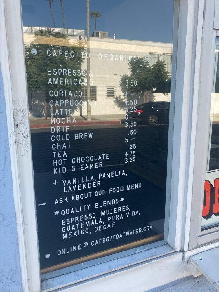 Cafecito Organico - Los Angeles, CA menu_pic