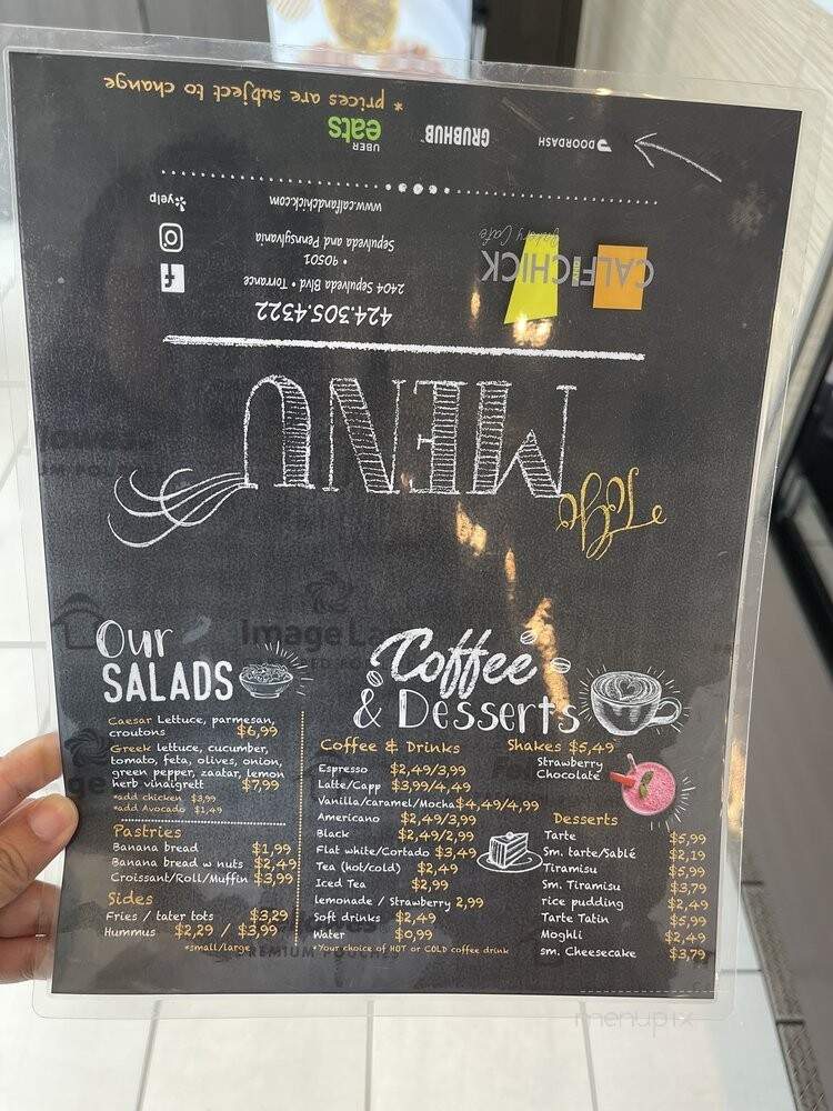 Calf & Chick - Torrance, CA menu_pic