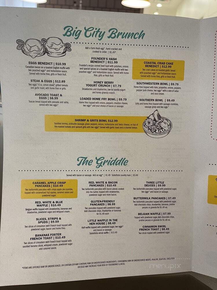 Eggs Up Grill - Canton, GA menu_pic