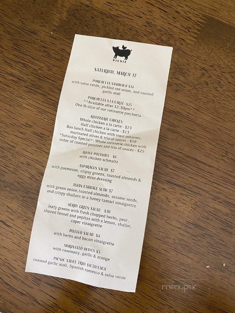 Picnic - Albany, CA menu_pic
