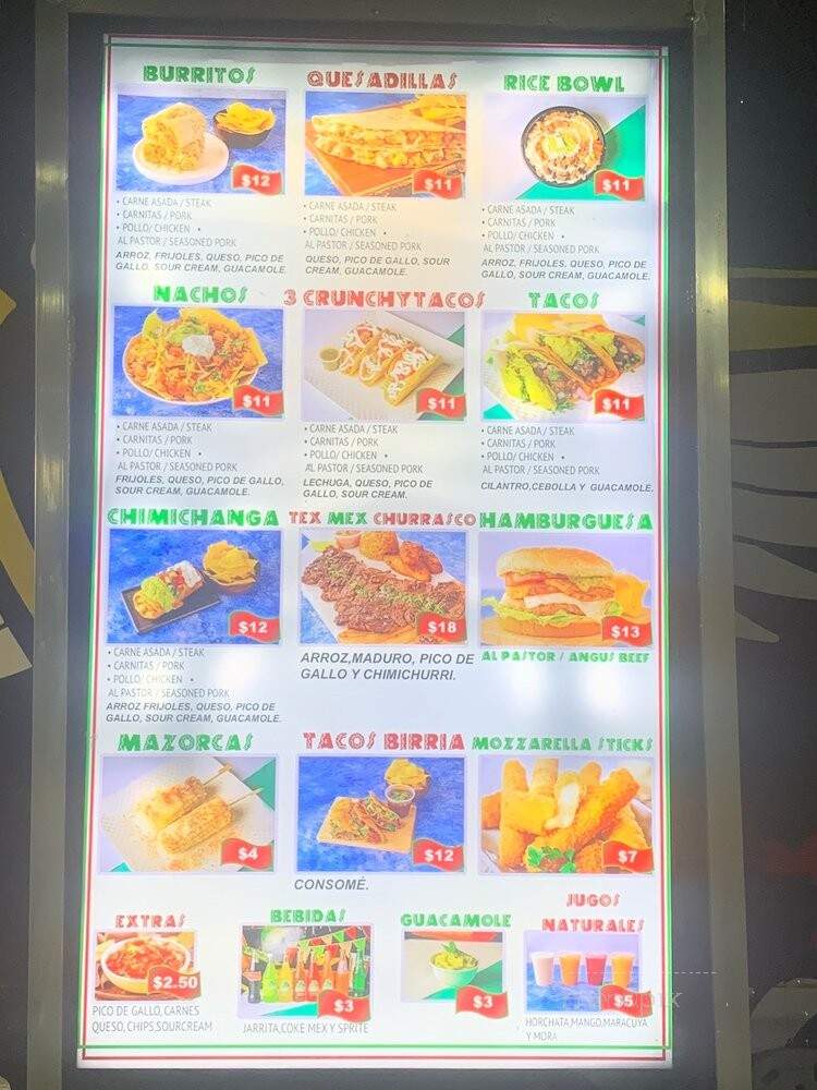 Burrito Tex Mex - Miami, FL menu_pic