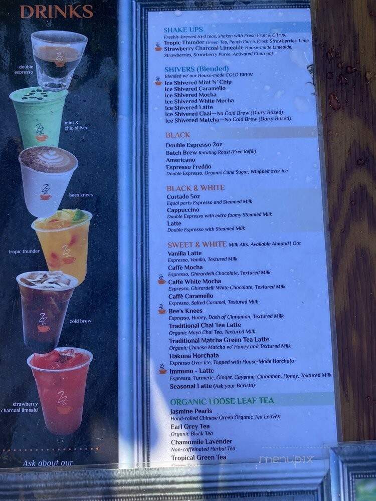 Intazza Coffee Works - San Diego, CA menu_pic