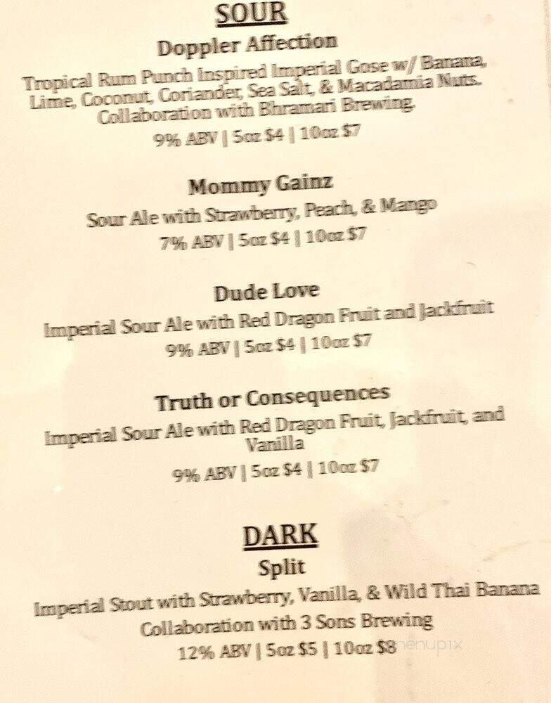 Magnanimous Coffee - Tampa, FL menu_pic